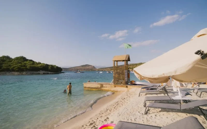 Enjoy a serene summer day on the stunning beaches of Ksamil, Albania.
