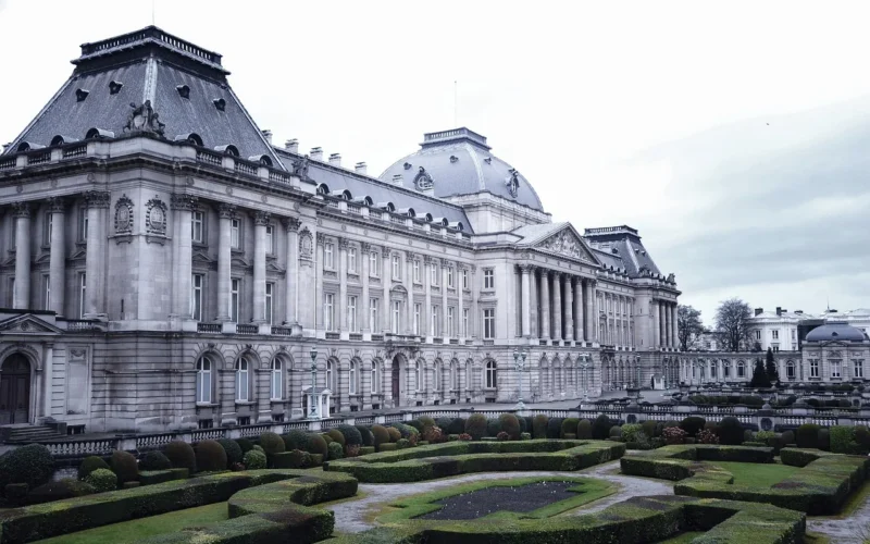 architektura, podróż, na zewnątrz, miasto, bruksela, fabuła, pałac, historyczny, pałac bruksela, pałac królewski, belgia, budynki, belgijski, brussels, brabant, turystyka, król, monarchia
