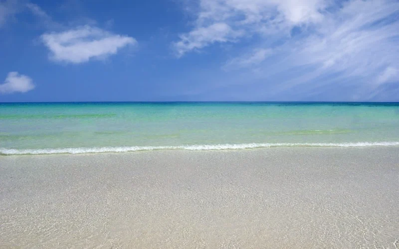 krajobraz, plaża, fala, natura, kochanie, chmury, fuerteventura, piasek, przezroczysty