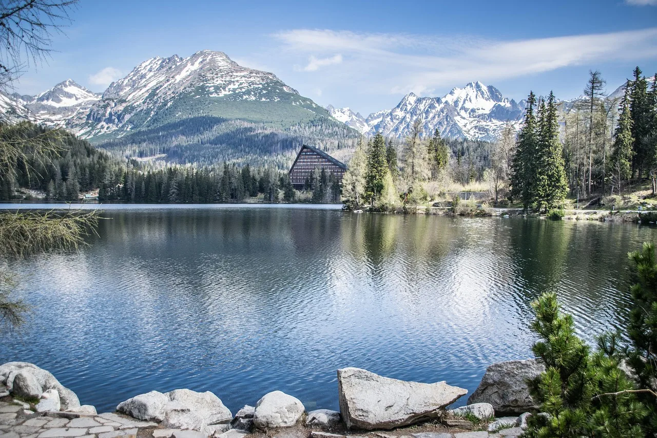 szczyrbski pleso, jezioro, wysokie tatry, panorama, góry, natura, republika słowacji, pokój, pogląd