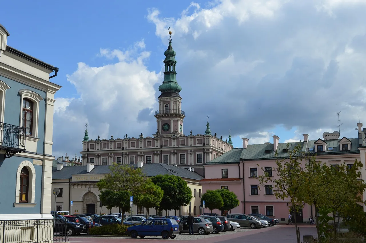zamość, rynek, miasto, ratusz, polska, zabytki, natura, nastrój, kamienice, zabytek, miasta, architektura, pomnik, rynku, lato