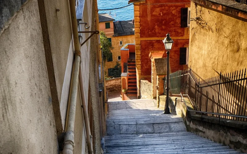 camogli, liguria, włochy, morze, natura, turystyka, lato, wakacje, genua, woda, plaża, podróż, słońce, architektura, genoa, panorama, kolorowy