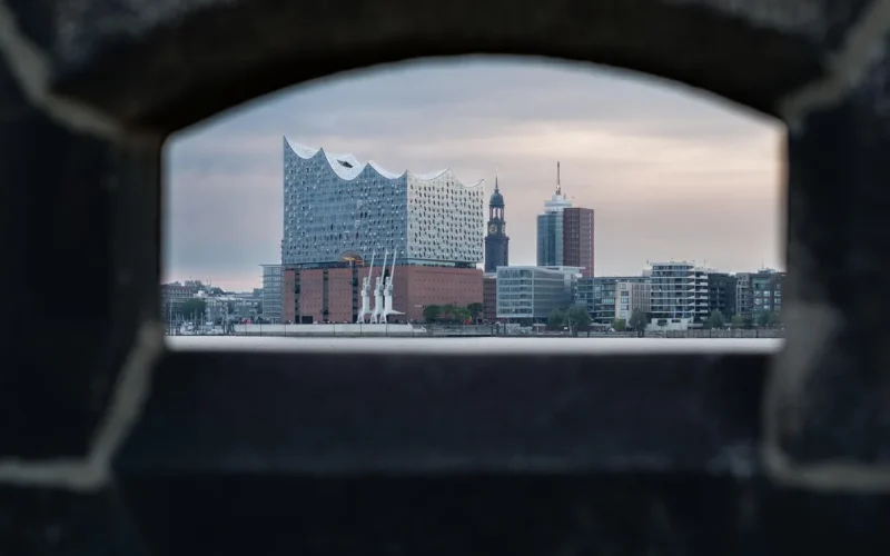 hamburg, natura, łaba, woda, hanzeatyckiego miasta, port, elbfilharmonia