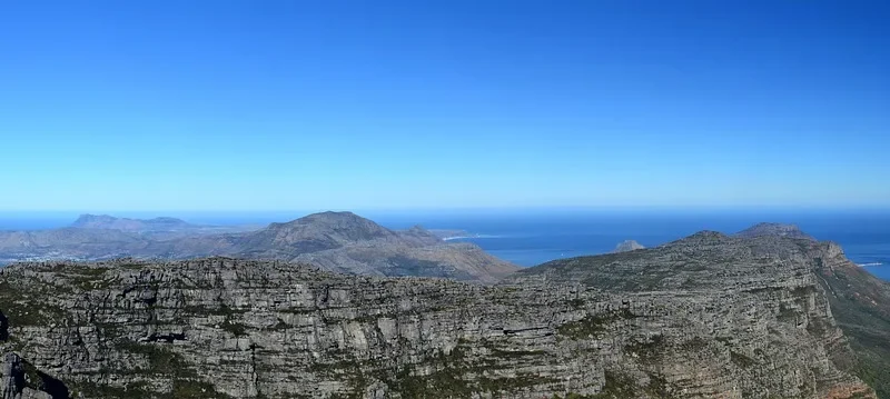 south africa, table mountain, panorama, afryka południowa, natura, morze, ocean, krajobraz, podróż, góra, cape, przegląd, płaskowyż, to kosztuje