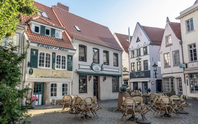 brema, schnoor, historyczne centrum, zwiedzać zabytki, turystyka, architektura, kostka brukowa, podróż, oświetlenie nastroju, nastrój, city ​​break