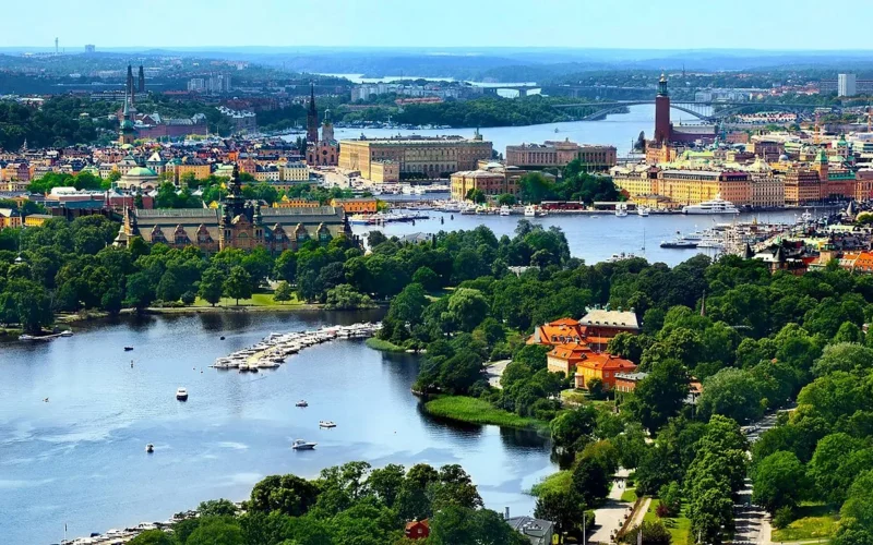 stockholm, szwecja, stare miasto, gamla stan, powietrza zdjęcia, lato w sztokholmie, zielony charakter, szwecja, szwecja, szwecja, szwecja, szwecja