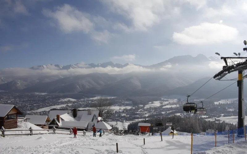 góry, niebo, natura, narty, zakopane, tatry, zima