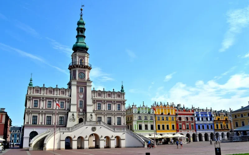 polska, rynek, zamość, pomniki, domy szeregowe, pomnik, zamość, zamość, zamość, zamość, zamość